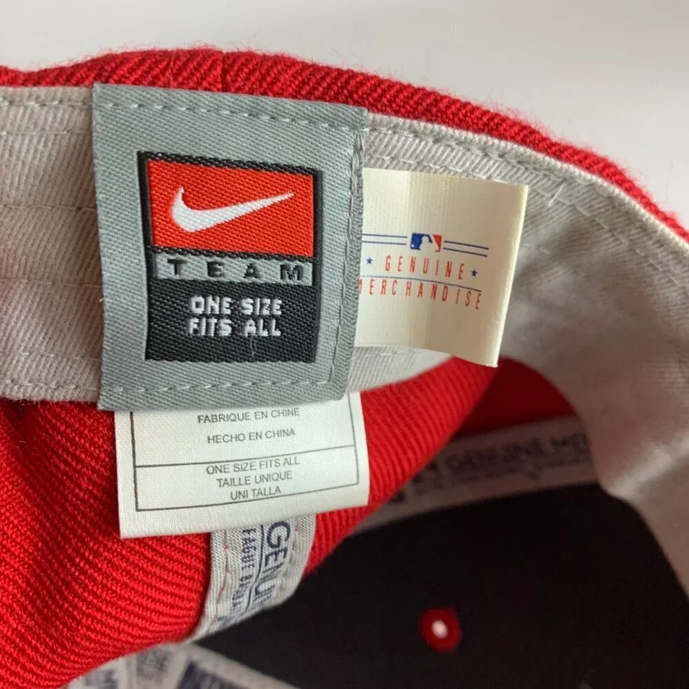 Washington Nationals MLB Red Nike Wool Blend Strapback Adjustable Hat